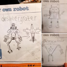 Robot designs, Goollelal PS students